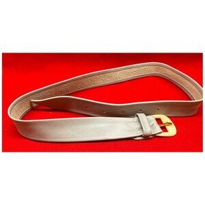 Evan Picone Belt Women's Size "S" Gray w/ Faux Ivory Buckle #3508P ~30" x 1-1/8"